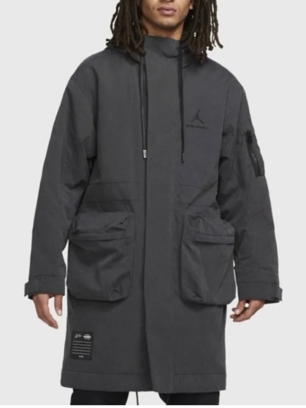 Jordan A Ma Maniere Men's Charcoal Gray Parka Jacket Nike